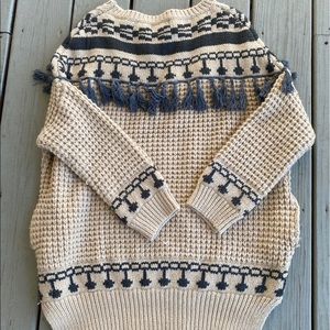 Listicle Khaki & Grey Sweater Dress